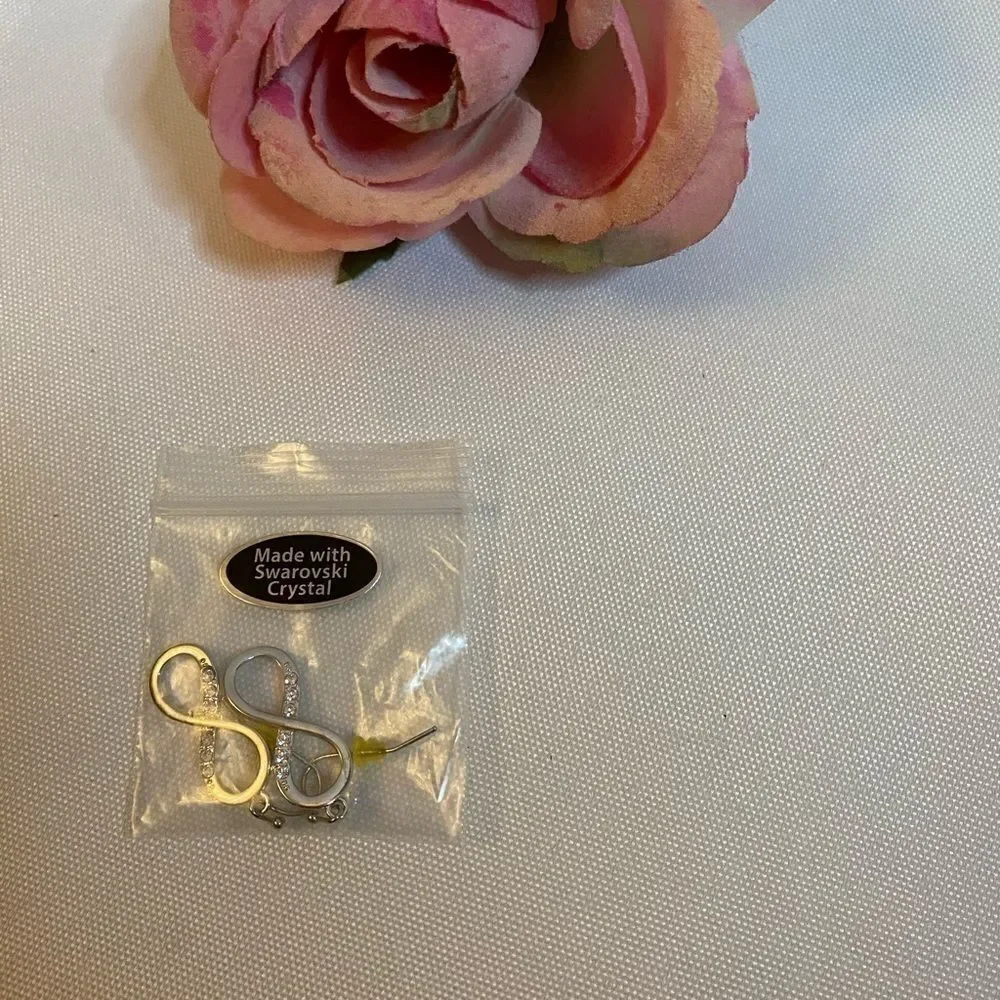 🎊Swarovski Crystal Drop silver Earrings